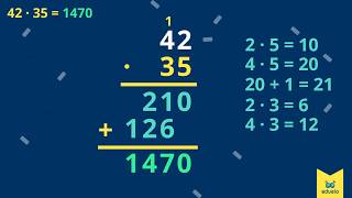 Mnożenie pisemne – Matematyka Klasa IV  Eduelopl [upl. by Htabazile314]