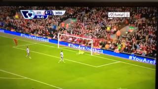 Sturridge 4 1 vs West Brom 26 10 13 GREAT GOAL [upl. by Kelcy]