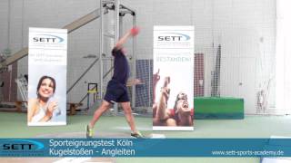 SPORTEIGNUNGSTEST KÖLN 2015  KUGELSTOßEN  LEICHTATHLETIK [upl. by Nerhe153]