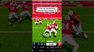 YEA RUN THEM POCKETS😂 trending viral funny shorts ncaa25 collegefootball25 cfb25 [upl. by Nnauol]