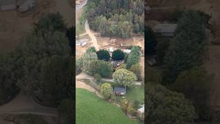 Hurricane Helene damage east of Asheville at Porters Cove Road Bridge washed out asheville [upl. by Soisatsana]