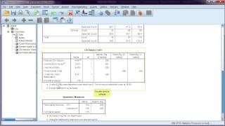 Chisquare test in SPSS  interpretation [upl. by Chantal502]