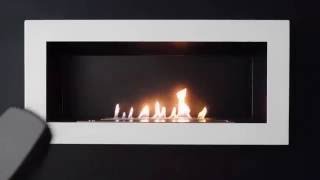 SASA L Intelligent Remote Controlled Ethanol Wall Fireplace [upl. by Atolrac]