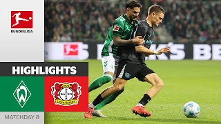 Bremen Secure Point In Last Minute  SV Werder Bremen  Bayer 04 Leverkusen 22  Highlights  MD 8 [upl. by Akihsar]