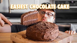 The Easiest Chocolate Cake Of All Time [upl. by Doownil56]