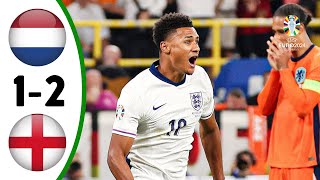 Netherlands vs England 12  All Goals amp Extended Highlights  UEFA EURO 2024 WATKINS 🔥 [upl. by Tezzil]