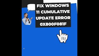 how to fix Windows 11 Cumulative Update Error 0x800f081f5 ways to fix it 2023 [upl. by Aiykan436]