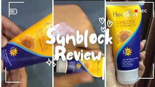 Herbion Sunblock Review ☀️Honest Review [upl. by Anairo170]