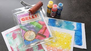 Using Household Objects on the Gelli® Plate Part 2 [upl. by Matteo]