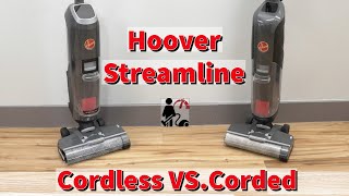 Hoover Streamline Cordless VS Corded Wet  Dry Vacuum Comparison Review [upl. by Aihsat]