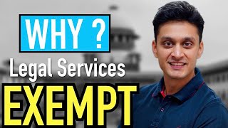 LEGAL SERVICES EXEMPTION From GST  Legal Services Exempt  GST EXEMPTION [upl. by Curry188]