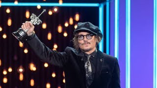 Johnny Depp receiving Donostia award  SSIFF 22nd September 2021 johnnydepp SSIFF [upl. by Nyrad]