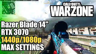 Razer Blade 14quot 3070  Warzone 1440p1080p  MAX SETTINGS [upl. by Ingamar70]