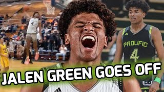 Jalen Green Goes For 32 POINTS amp ACTS UP Late In Game Prolific Prep SHOWS OUT In Illinois 🔥 [upl. by Leahsim326]