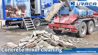 Concrete mixer cleaning  URACA [upl. by Ioab]