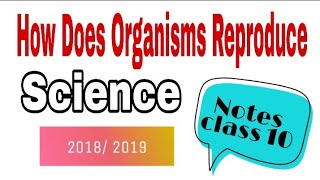 How Does Organisms Reproduce class 10 science notes [upl. by Jedlicka744]