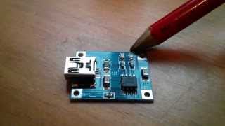 Charging a Lithium 18650 Cell using the TP4056 [upl. by Eeruhs]