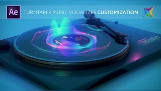 Turntable Music Visualizer Customization  After Effects Tutorial [upl. by Gigi]