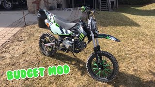 CHEAP Chinese Pit Bike Exhaust MOD [upl. by Norina]