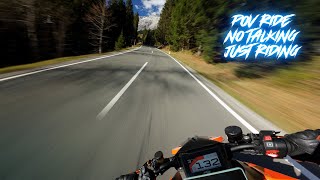 🔊 POV Ride Austrian Mountain Roads  KTM Superduke 1290R Engine Sound Only  SC Project S1  Autumn [upl. by Yvon]