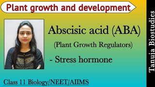 Plant Growth Regulators  Abscisic acid ABA  Stress hormone  Plant growth and development  NEET [upl. by Yeliak]