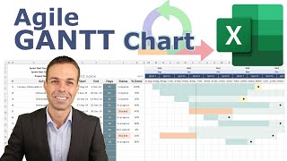 How To Make This AGILE Gantt Chart in Excel [upl. by Rahr688]