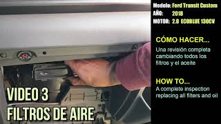 Cómo cambiar filtros de aire ford transit  How to change air filters ford transit [upl. by Pollard]