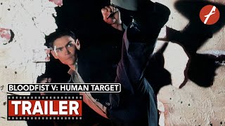 Bloodfist V Human Target 1994  Movie Trailer  Far East Films [upl. by Nanerb284]