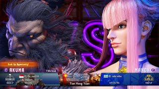 Street Fighter 6  Akuma Online Ranked Match 40 Against Manon [upl. by Akoek]