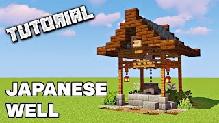 How To Build A Japanese Well  Minecraft Tutorial [upl. by Meean179]