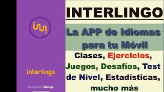 INTERLINGO Tu nueva APP para aprender INGLES [upl. by Tizes313]