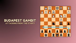 Budapest Gambit Aggressive Opening for Black [upl. by Niletac319]