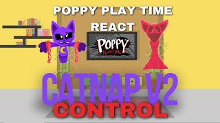 Poppy Playtime React  FNF VS Catnap V2  Control  FNF Mod [upl. by Eire]