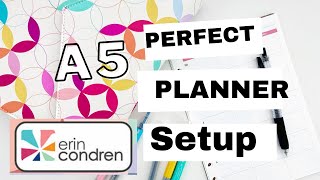 ERIN CONDREN A5 AGENDA PLANNER SETUP  FRANKEN PLANNING  CATCHALL PLANNER [upl. by Anidene190]