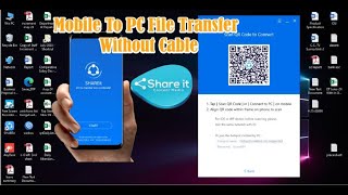 How to use shareit Mobile To laptop  Shareit Mobile to pc connect to Transfer Files Easily 2024 [upl. by Loy147]