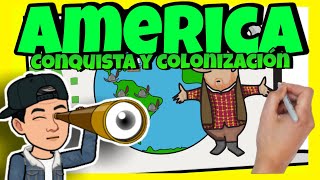 ⚔ CONQUISTA y COLONIZACIÓN de AMÉRICA ⚔ para NIÑOS [upl. by Kosey]