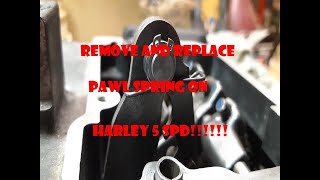 Remove and Replace Pawl Spring on Harley 5 Spd [upl. by Marduk]