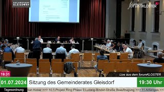 Sitzung des Gemeinderates Gleisdorf 01072024 [upl. by Aneem980]