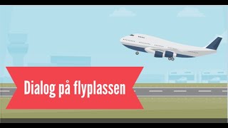 Learn Norwegian B1 Dialogue at the airport  Учим норвежский  Вивчаємо норвезьку  Lær norsk [upl. by Rida]