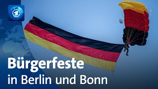 75 Jahre Grundgesetz Bürgerfeste in Berlin und Bonn [upl. by Nalak928]