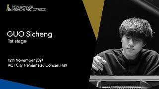 GUO Sicheng  1st Stage the 12th Hamamatsu International Piano Competition [upl. by Tome]