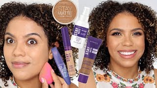 NEW Rimmel Stay Matte FoundationConcealer Full Face of Rimmel [upl. by Tiat41]