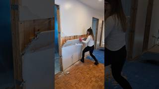 What do you think 🥹🤍 remodel remodeling remodelingahouse renovation cleaningwithgabie [upl. by Anawahs196]