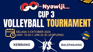 🔴 LIVE STREAMING VOLLEYBALL TURNAMEN GO NYAWIJI CUP 3 2024 DSN BLIMBING KEMBANG VS BALEPANJANG LIVE [upl. by Halfon]