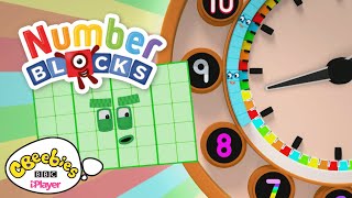 Numberblocks  Five Times Table Song  Telling Time  CBeebies [upl. by Nortad]