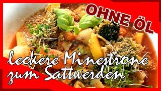 HerbstRezept kräftige Minestrone  selbstgemachter quotParmesanquot  italienische Gemüsesuppe m Nudeln [upl. by Edina]