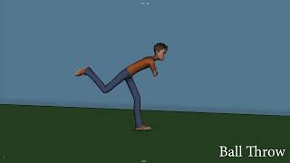 BArnali Karmakar  ball throw and hammer hit Animation Project [upl. by Asilrak]