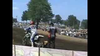 Motocross Rider Crashes then Run Over Multiple Times [upl. by Dichy882]