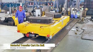 Material Transfer Cart On Rail [upl. by Nairde]