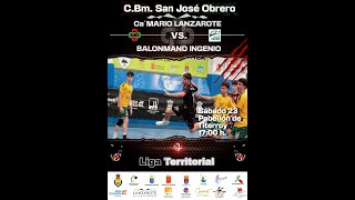 Ca´Mario Lanzarote VS Balonmano Ingenio [upl. by Hertberg125]